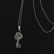 Srebrny naszyjnik kluczyk z symbolem Triskelionu (3)